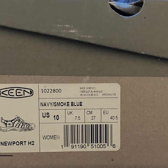 Women’s Keen Newport H2 Water Shoe/Sandal - Size 10 - Navy/Blue Smoke - Picture 5 of 5